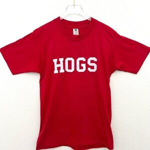 Vintage 70's COLPAC HOGS Tee T Shirt Single Stitch Neo Nostalgia Red Size Large